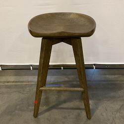 OPEN BOX:Sanremo Backless Swivel Counter Stool Grey