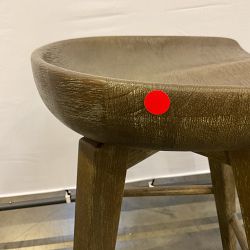 OPEN BOX:Sanremo Backless Swivel Counter Stool Grey
