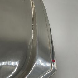 OPEN BOX:Silver Rectangle Tray, Large