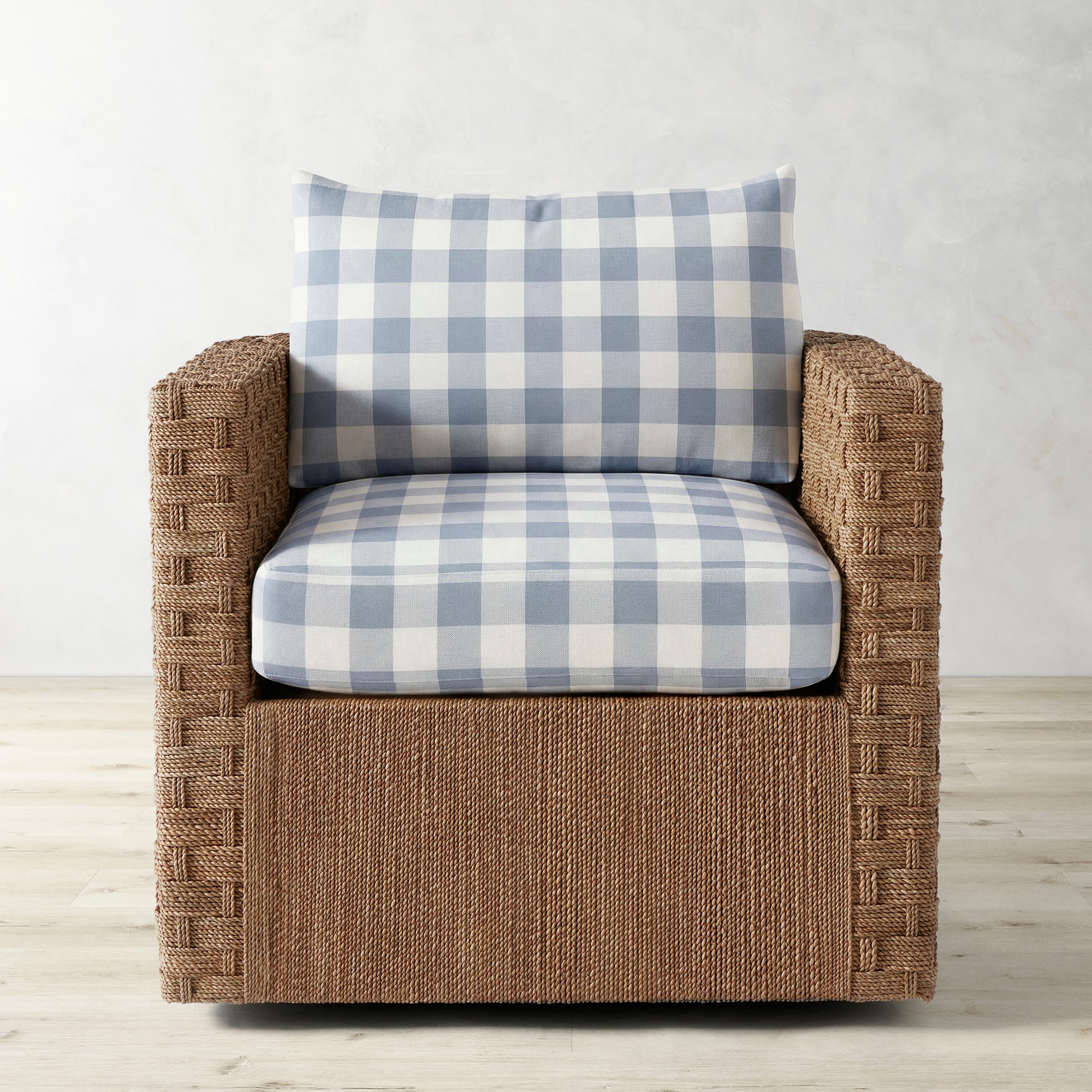 Blanche Buffalo Check, Light Blue