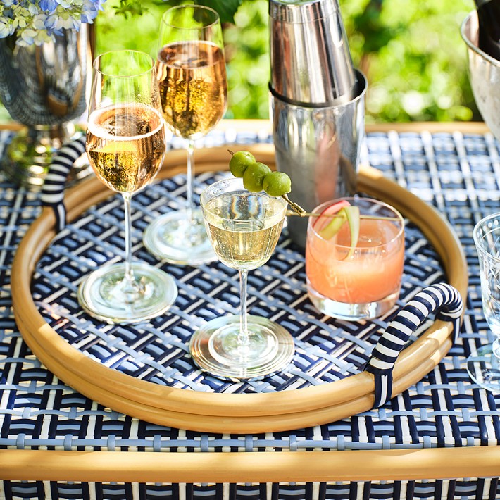 Hill House Azzura Woven Tray | Williams Sonoma