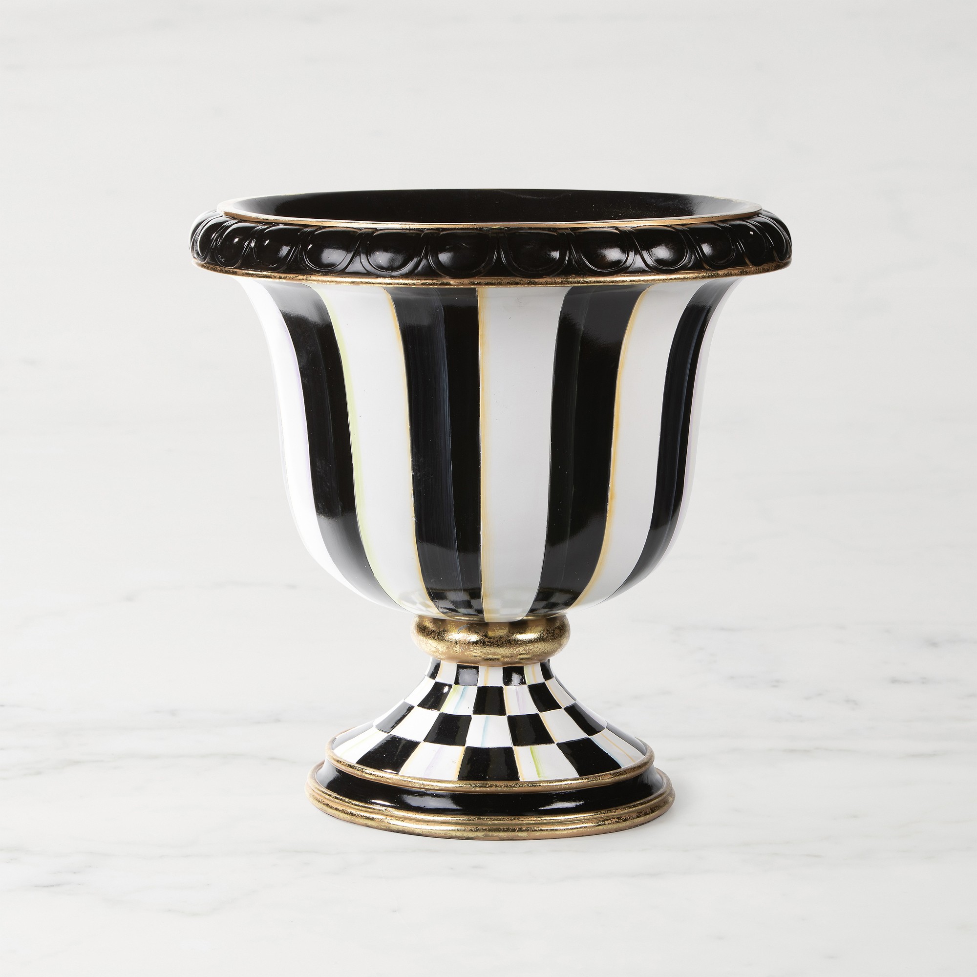 MacKenzie-Childs Courtly Stripe Urn Simolary simolary.com