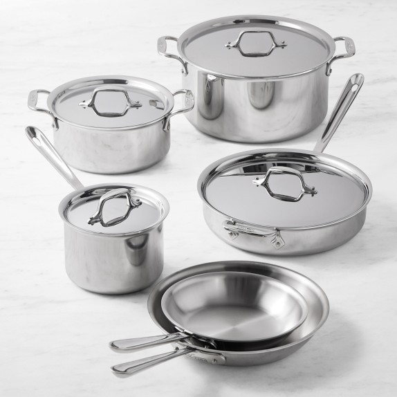 All-Clad D3® Tri-Ply 10-Piece Cookware Set | Williams Sonoma