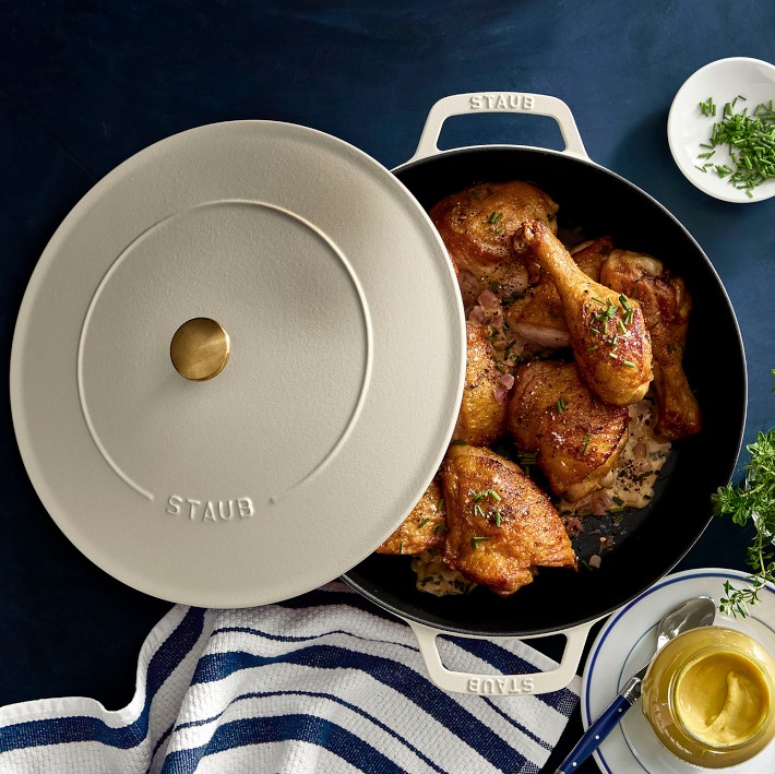 【STAUB / WILLIAMS-SONOMA】 Cast Iron Staub Enameled Cast Iron Braiser | Williams Sonoma