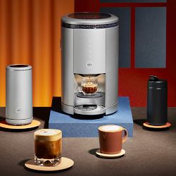Spinn Coffee Maker, Milk Frother, and 15-Oz Travel Mug Bundle