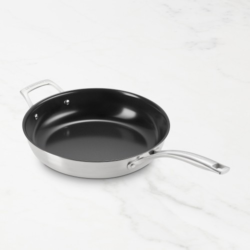 Le Creuset Essential Stainless-Steel Ceramic Nonstick Fry Pan, 11