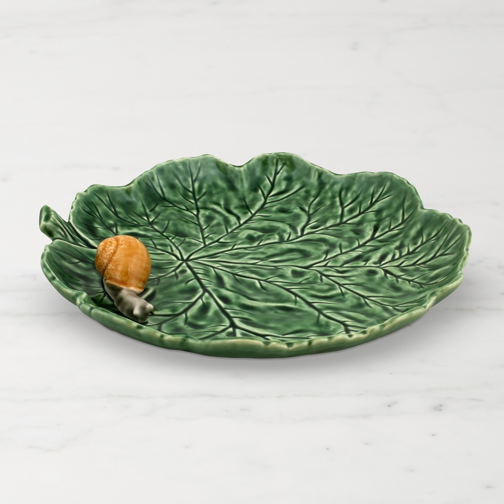Bordallo Pinheiro Leaf Snail Platter