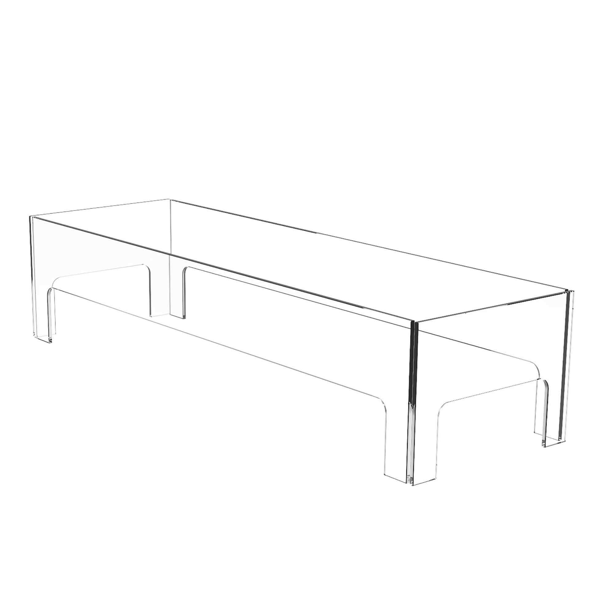 Ecosmart Rectangular Glass Fire Screen (43″) Sansujyuku sansujyuku.com