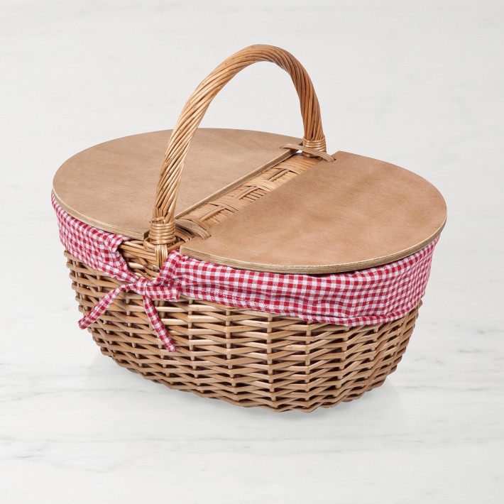 Granada Picnic Basket Split-Lid Set | Williams Sonoma