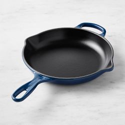Le Creuset Signature Enameled Cast Iron Skillet Fry Pan, 9.5", Agave