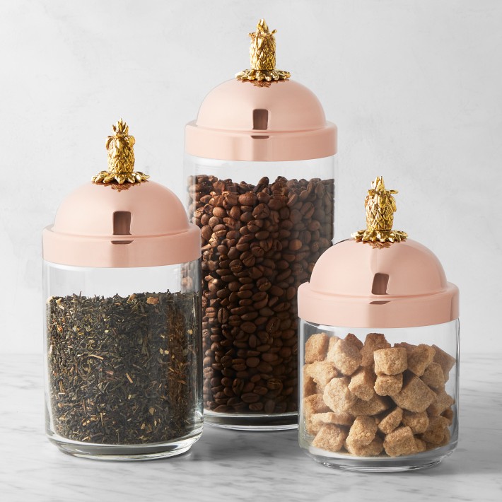 Sicily Ceramic Canisters, Set of 3 | Williams Sonoma