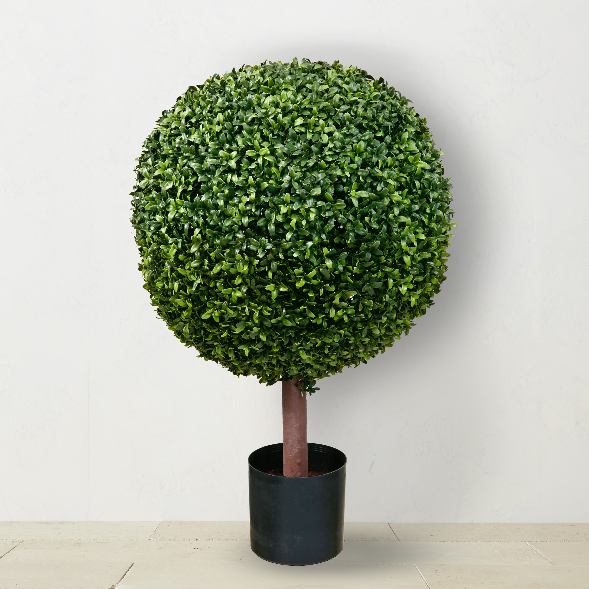 Faux Boxwood Ball Topiary, Indoor/Sheltered Outdoor, 33″ Simolary simolary.com
