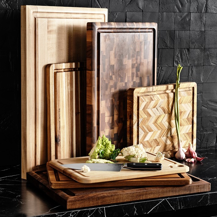 Williams Sonoma Edge-Grain Maple Wood Carving Board | Williams Sonoma