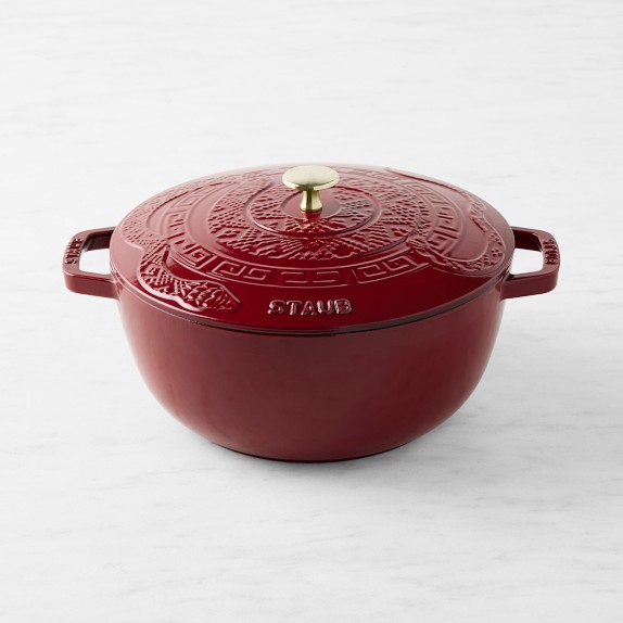 Staub Cast Iron French Oven Snake Lid, 5-Qt. | Williams Sonoma