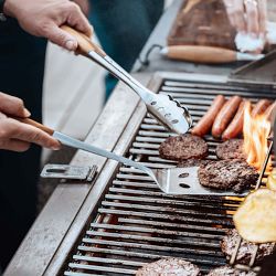 Schmidt Brothers Teak Grill Tools Set of 4 | Williams Sonoma