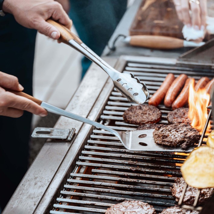 Schmidt Brothers Teak Grill Tools Set of 4 | Williams Sonoma