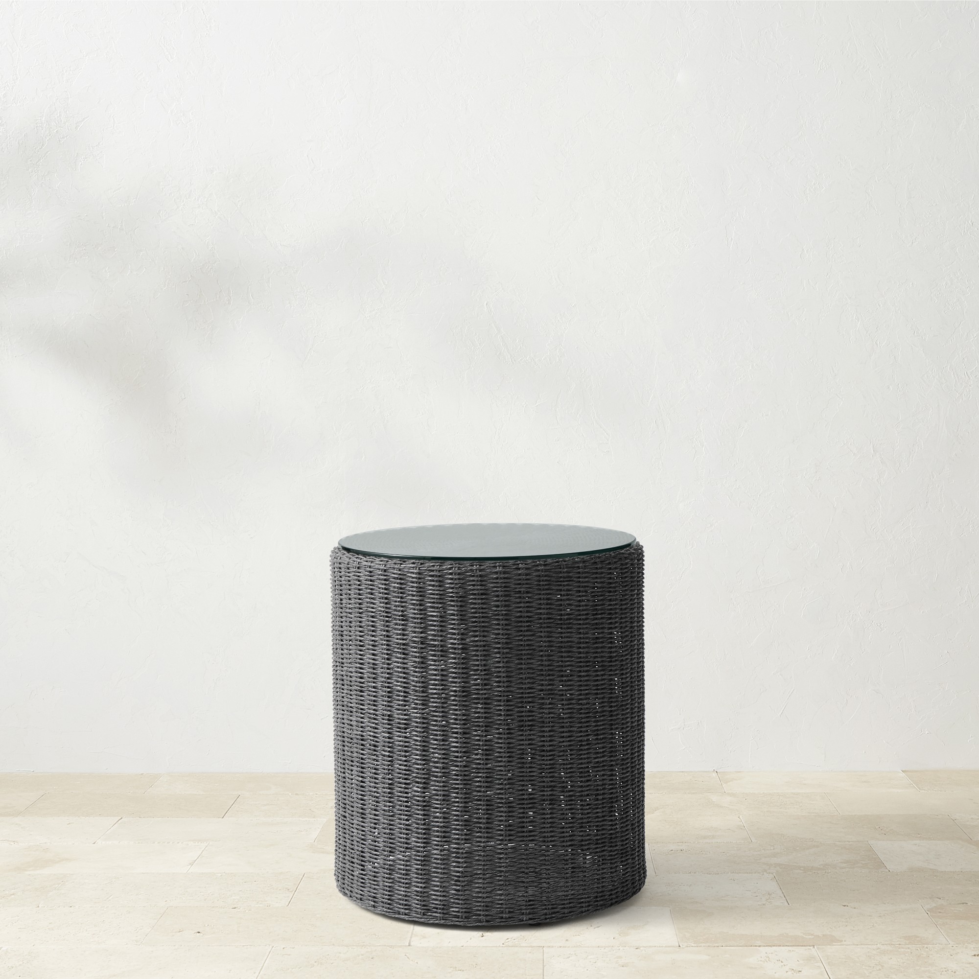 Anders Outdoor Side Table (18″), Black Sansujyuku sansujyuku.com