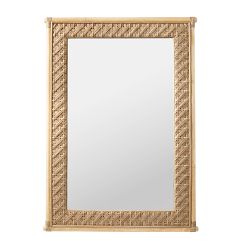 Hill House Bianca Rattan Mirror, Rectangle, Rattan