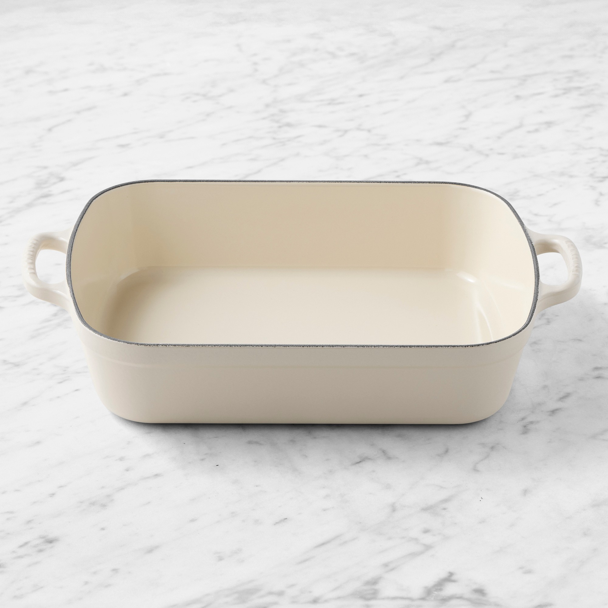 Le Creuset Signature Enameled Cast Iron Rectangular Roasting Pan, 5.25-Qt. Simolary simolary.com
