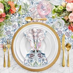 Williams Sonoma Cloisonné Butterfly Napkin Rings - Thumbnail 4