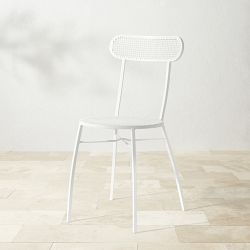 Chieti Metal Stacking Side Chair, White