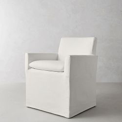 Laguna Upholstered Slipcovered Dining Armchair