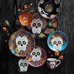 Day of the Dead Mixed Salad Plates