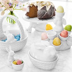 Sculptural Bunny Candy Bowl with Lid