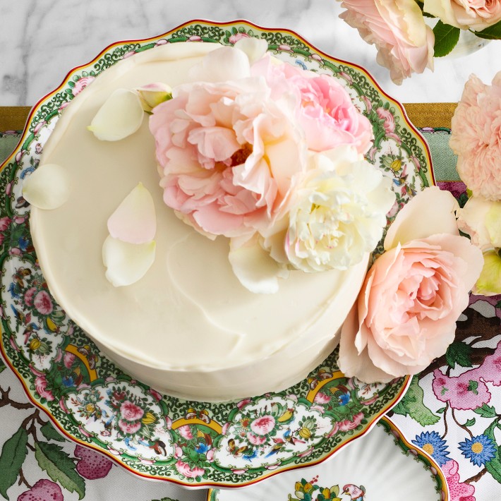 Famille Rose Cake Stand, Porcelain Decor | Williams Sonoma