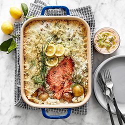 Le Creuset San Francisco Stoneware Rectangle Baking Dish, 4-Qt.