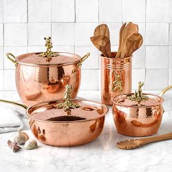 Ruffoni Historia Disney© Hammered Copper Saucepan with Pluto Knob, 2.5-Qt.