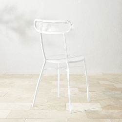 Chieti Metal Stacking Side Chair, White
