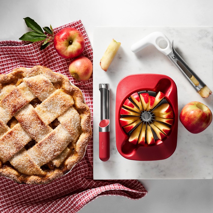 Williams Sonoma Prep Tools Adjustable Apple Slicer & Corer - Red
