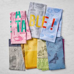 Jacquard Francais Tomato Green Tea Towel