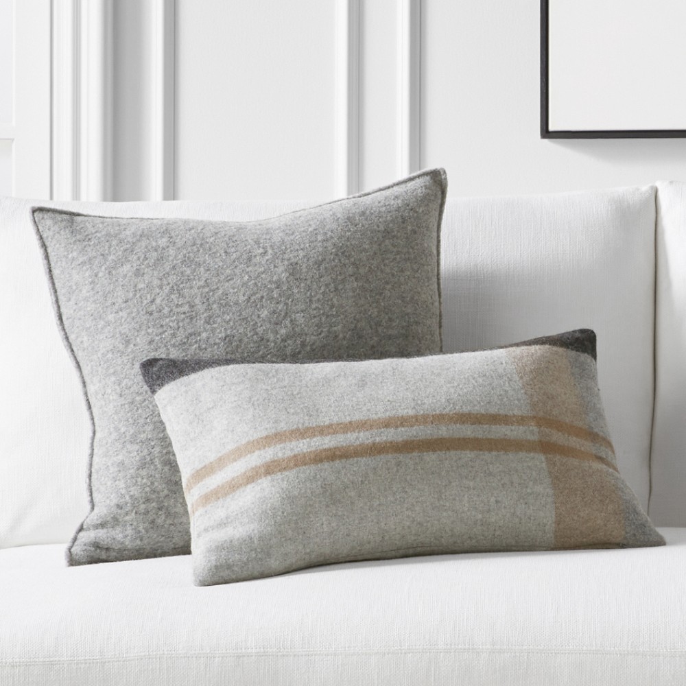 Plaid Lambswool Pillow Cover by Williams Sonoma Home