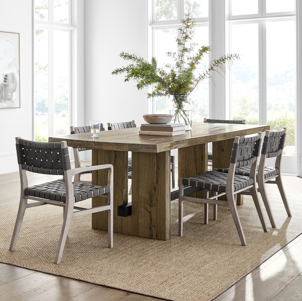 Stratton Dining Armchair, Grey/Silverstone by Williams Sonoma Home