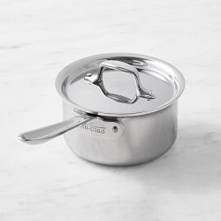All-Clad D3® Tri-Ply Stainless-Steel Saucepan, 1.5-Qt.