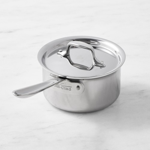 All-Clad D3® Tri-Ply Stainless-Steel Saucepan, 1.5-Qt.