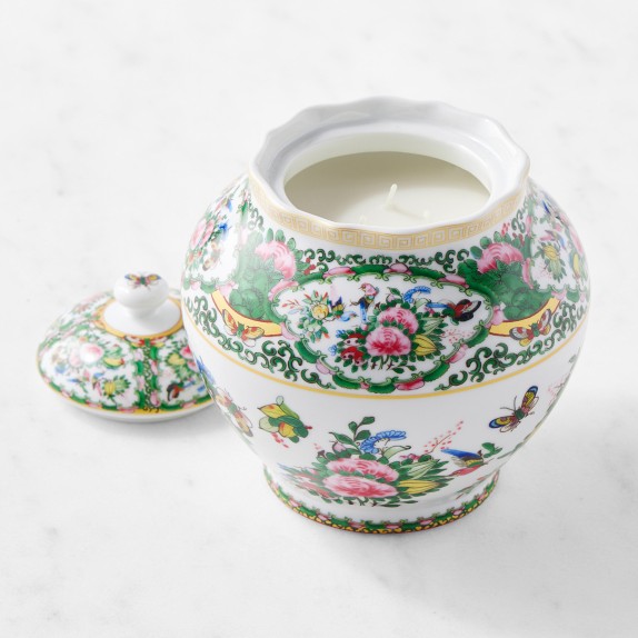 Famille Rose Figural Candle, Large | Williams Sonoma