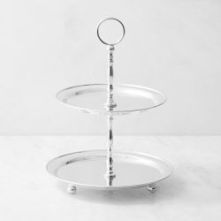 Heirloom Silver 2-Tiered Stand
