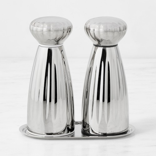 Robert Welch Palm Medium Salt & Pepper Mill Set with Tray, 6″ Simolary simolary.com