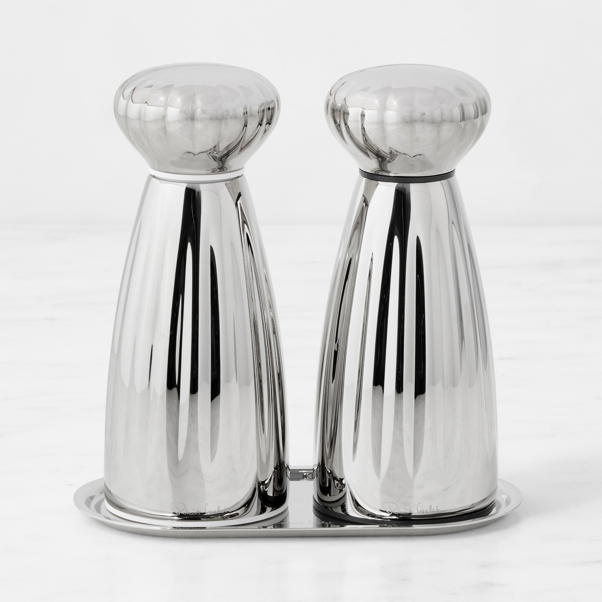 Robert Welch Palm Medium Salt & Pepper Mill Set with Tray, 6″ Simolary simolary.com 5