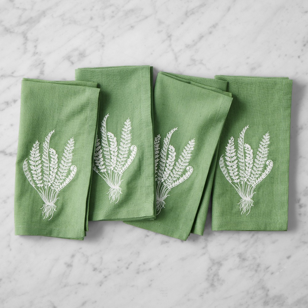 Morris & Co. Sanderson Woodland Fern Napkins | Williams Sonoma