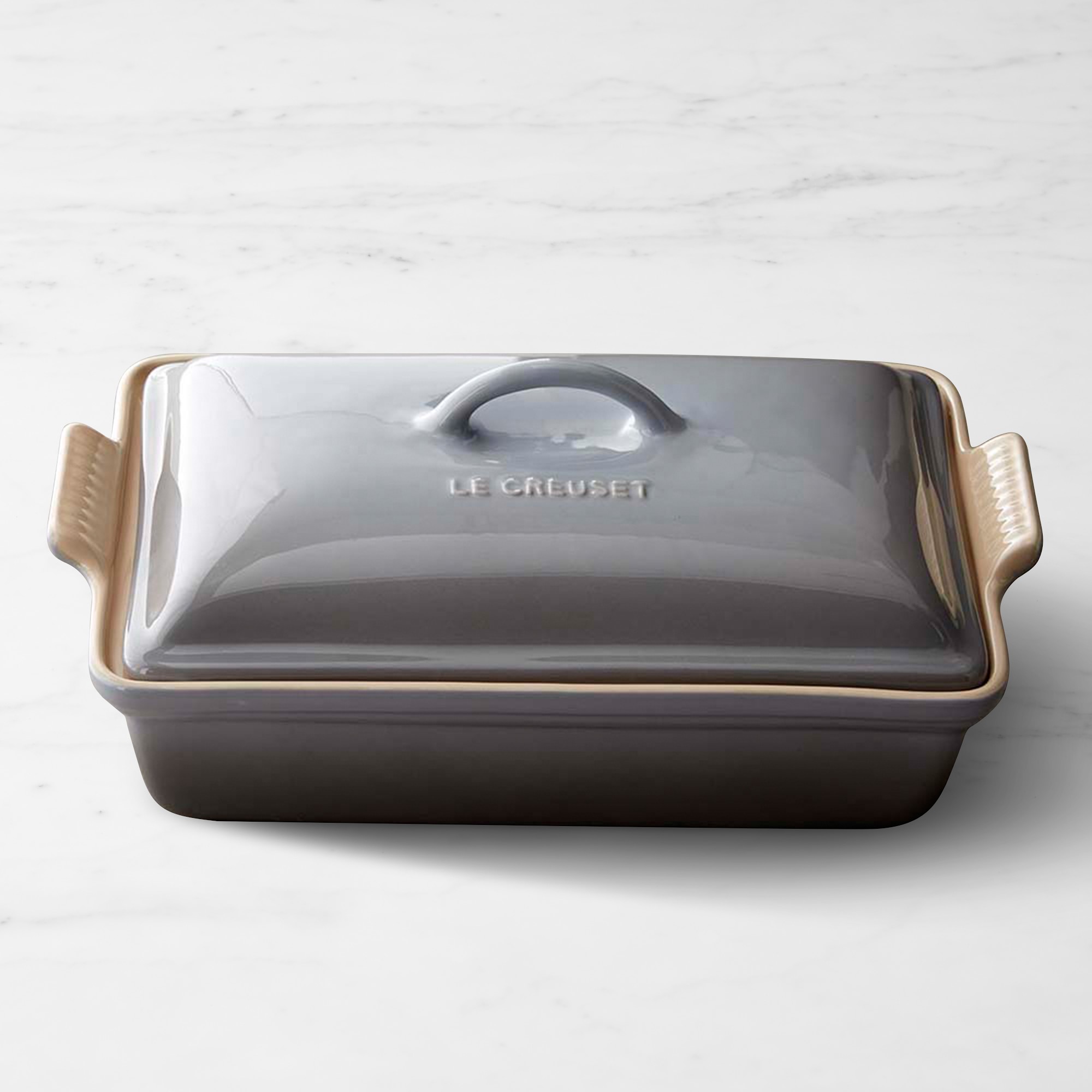 Le Creuset Heritage Stoneware Rectangular Covered Casserole, 4-Qt. Simolary simolary.com