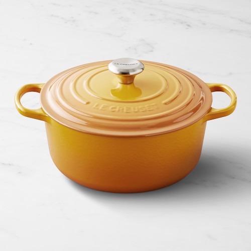 Le Creuset Signature Enameled Cast Iron Round Dutch Oven, 5.5-Qt., Nectar