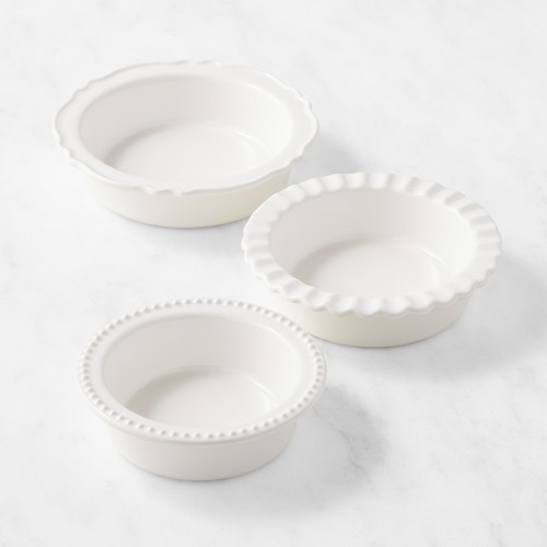 Williams Sonoma Stoneware Mini Pie Dishes, Set of 3