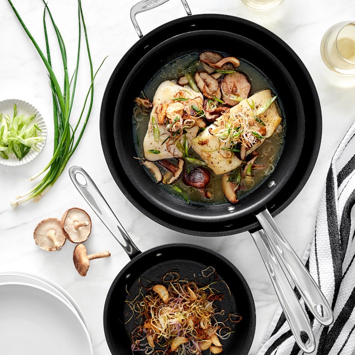(新品未使用品) All-Cladのステンレス製ストレーナー3点セット All-Clad NS Pro Nonstick Fry Pan Set of 3 | Williams Sonoma