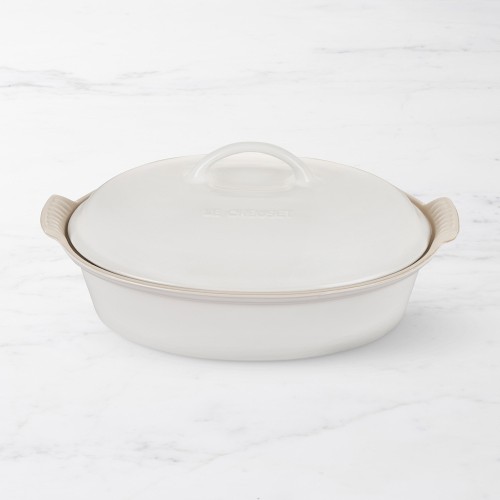 Le Creuset Heritage Stoneware Oval Covered Casserole, 4-Qt. Simolary simolary.com