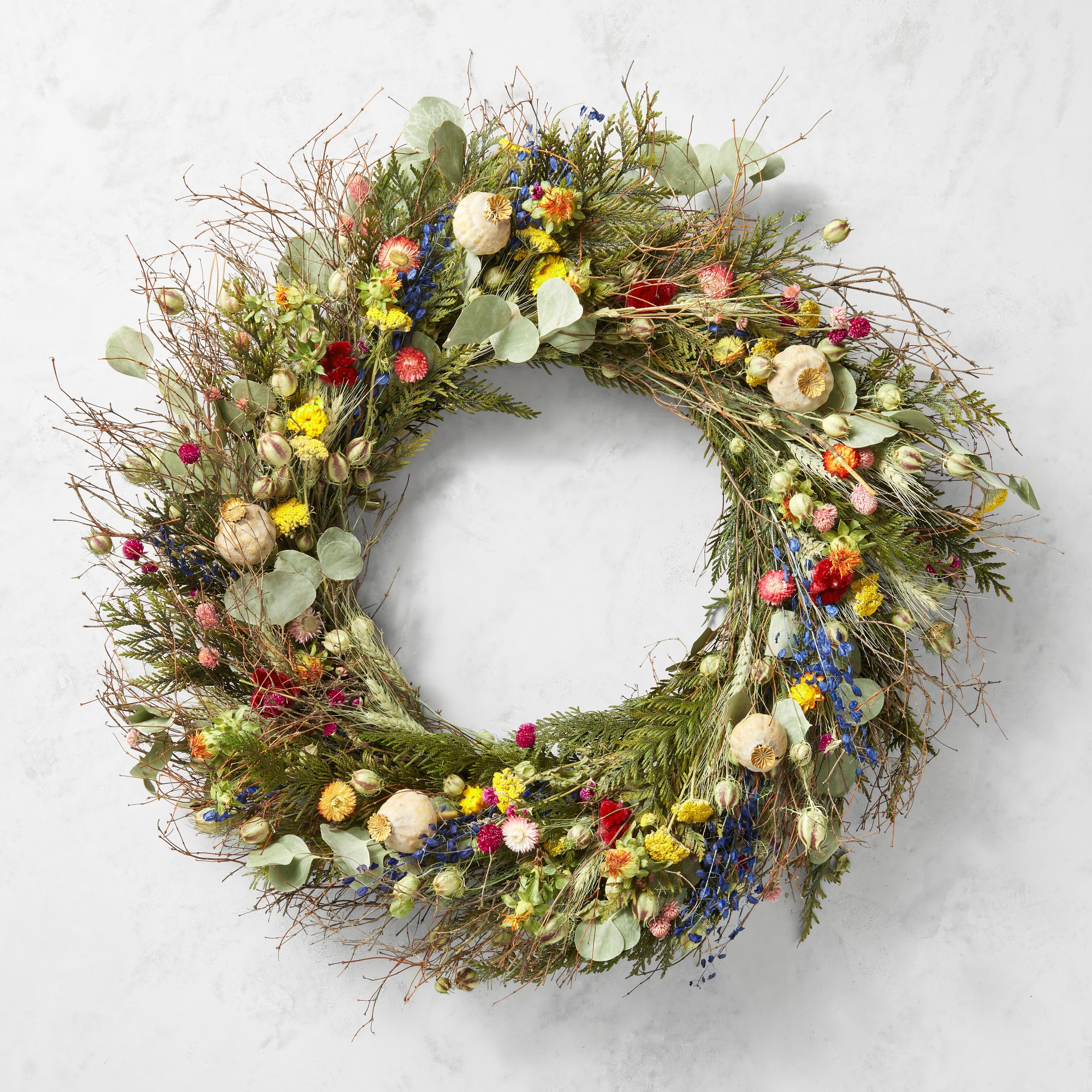 Garden Party Live Wreath Simolary simolary.com