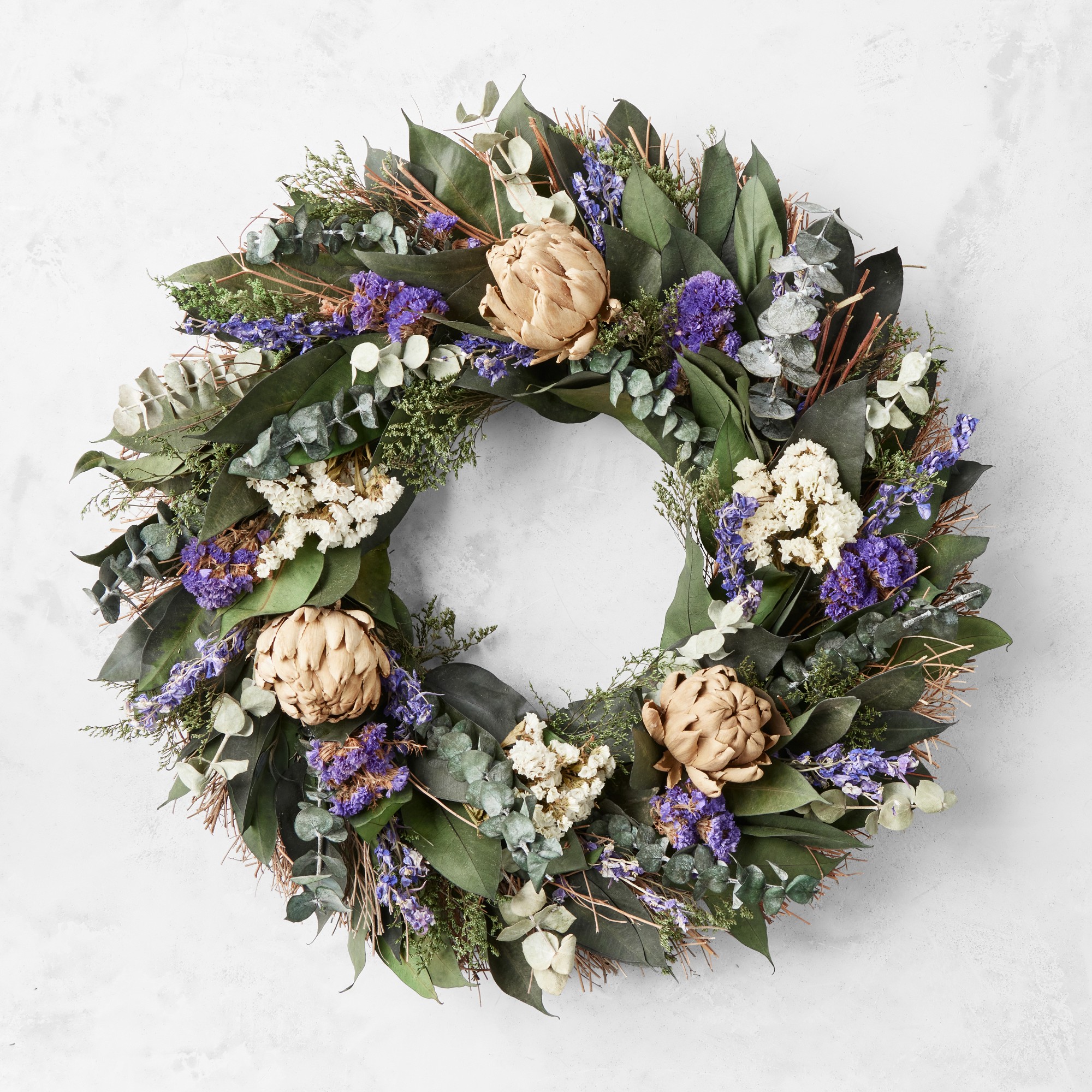 Spring Artichoke Live Wreath, 20″ Simolary simolary.com